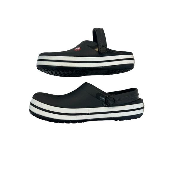 CROCS Navy Crocband Clog Sandals Unisex M5 W7 Beach Water Active Vacation - Picture 3 of 5